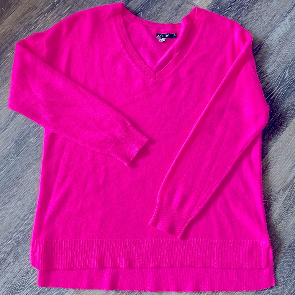 Hot Pink Cashmere Sweater